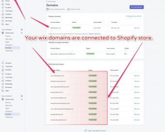 Connect Wix Domain to Shopify Store