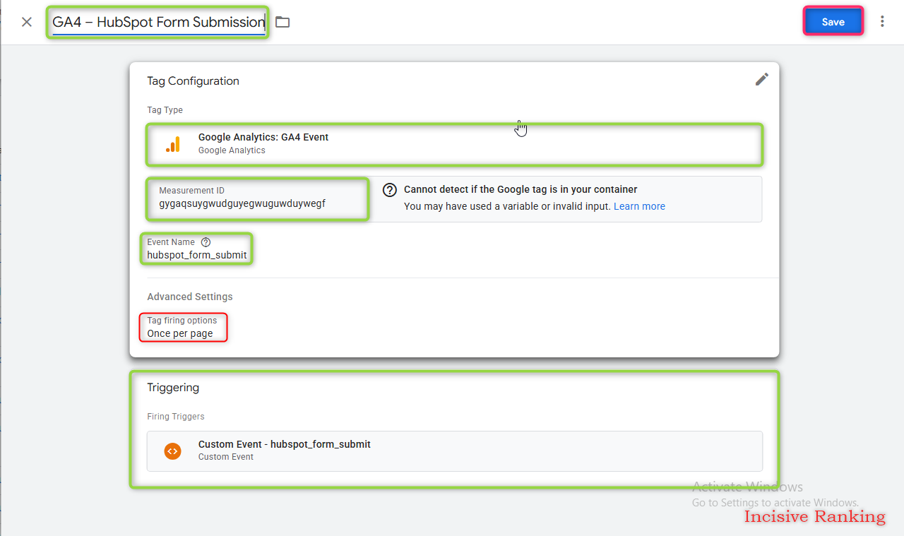 Contact Us Confirmation Screenshot
