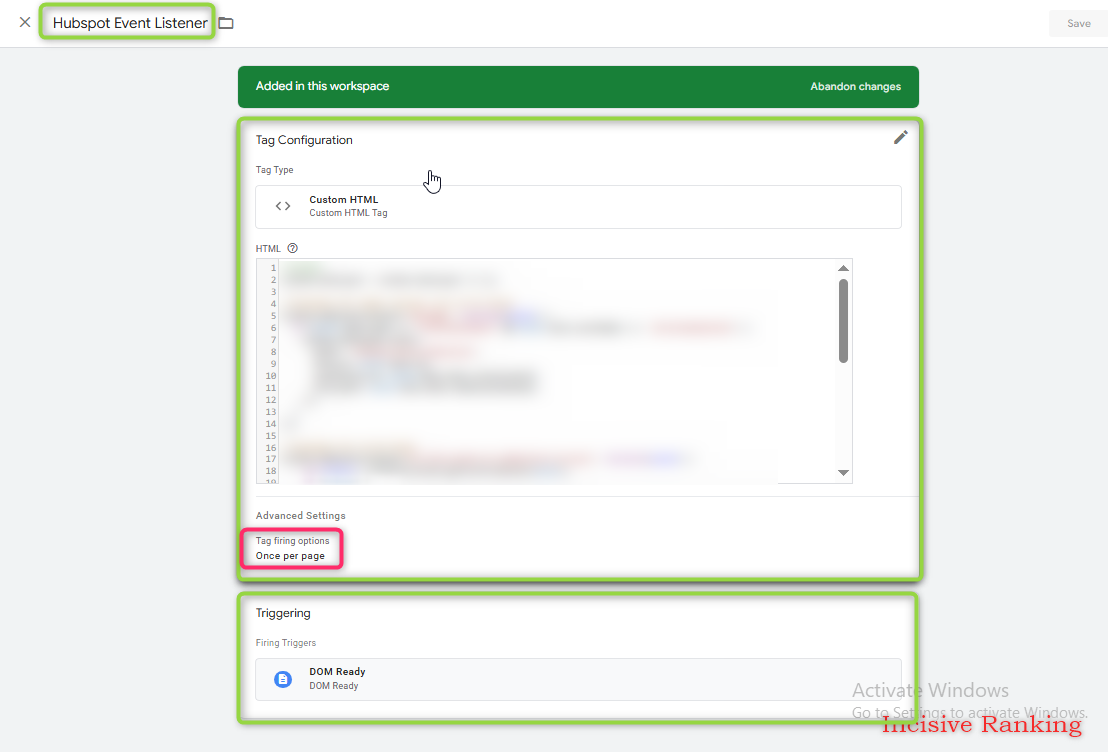 Contact Us Confirmation Screenshot