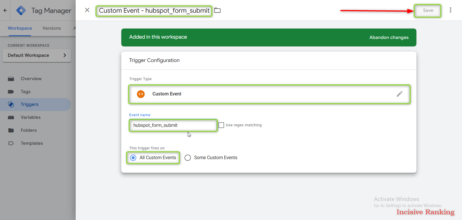 Contact Us Confirmation Screenshot