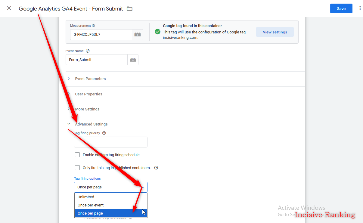 How to Send Custom Key Events to GA4 23 Contact Us Confirmation Screenshot