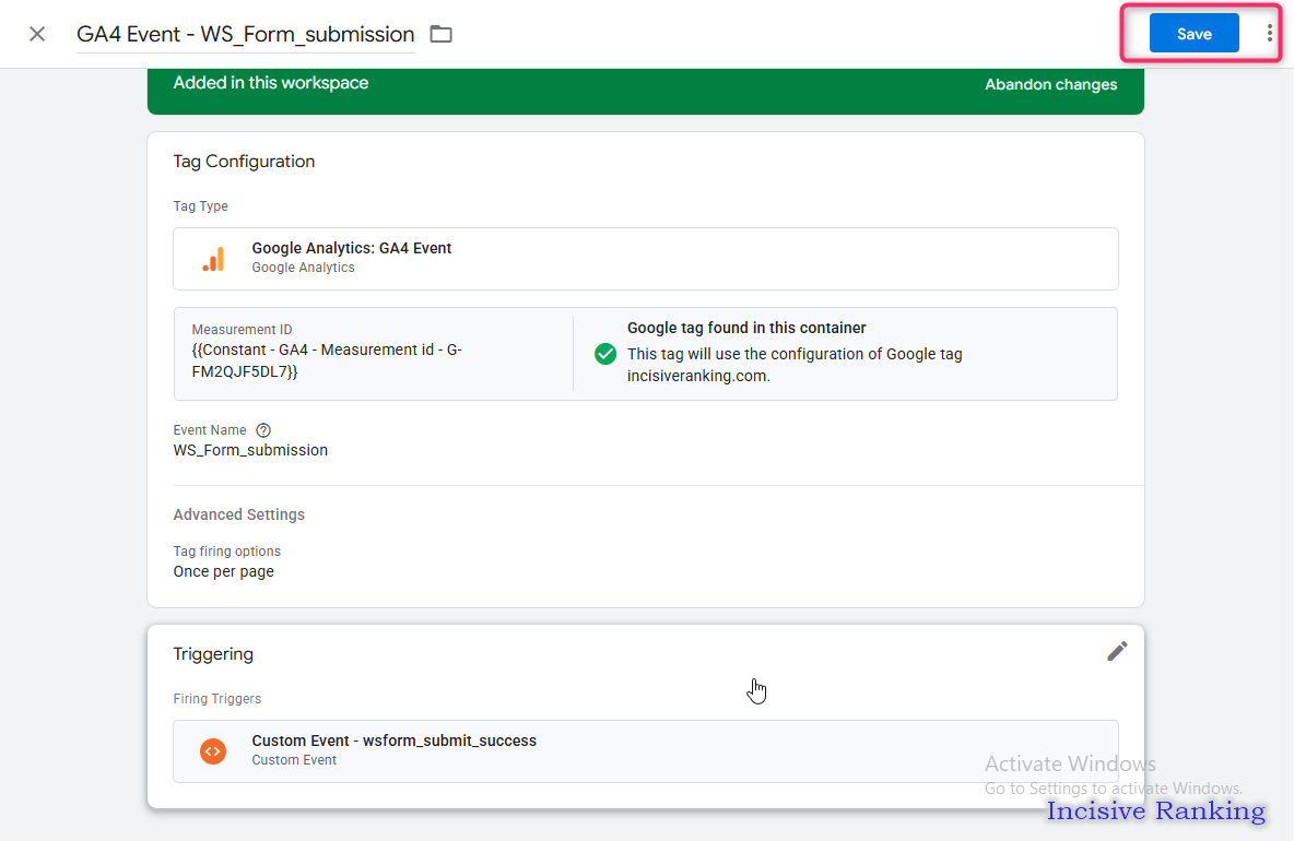 How to Track WS Form Submissions in GA4 Using Google Tag Manager 25