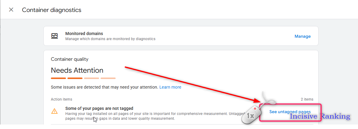 “Some of Your Pages Are Not Tagged” Warning in Google Tag Manager (GTM / GA4) 14