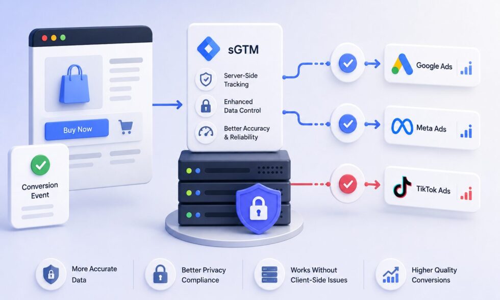 How to Send Conversions to Google Ads, Meta & TikTok via sGTM