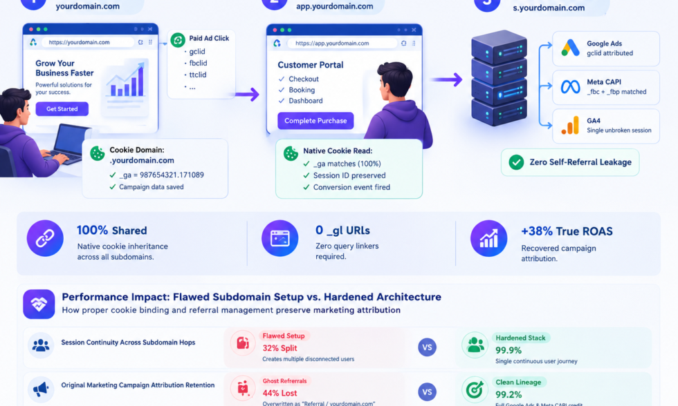 How to Track Conversions Between Main Domain and Subdomain (GA4 & GTM Guide) 1 | Incisive Ranking